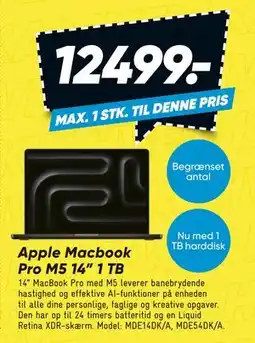 Bilka Apple Macbook Pro M5 14” 1 TB tilbud