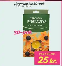 Hi five Citronella lys 30-pak tilbud