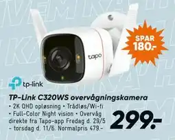 Bilka TP-Link C320WS overvågnings kamera tilbud