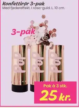 Hi five Konfettirør 3-pak tilbud