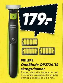 Bilka OneBlade QP2724/14 skægtrimmer tilbud