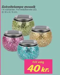 Hi five Solcellelampe mosaik tilbud