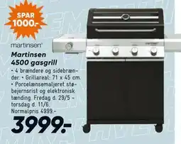 Bilka Martinsen 4500 gasgrill tilbud