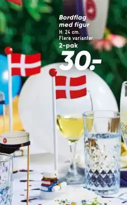 Bilka Bordflag med figur tilbud
