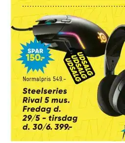 Bilka Steelseries Rival 5 mus tilbud