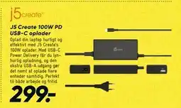 Bilka J5 Create 100W PD USB-C oplader tilbud