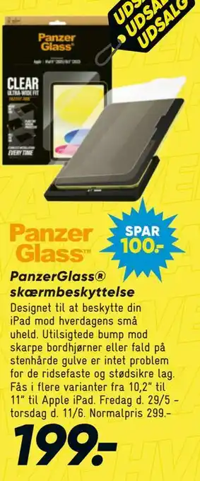 Bilka PanzerGlass skærmbeskyttelse tilbud