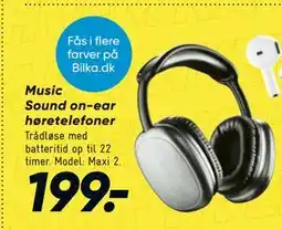 Bilka Music Sound on-ear høretelefoner tilbud