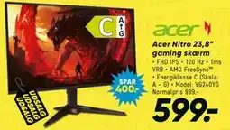 Bilka Acer Nitro 23,8 gaming skærm tilbud