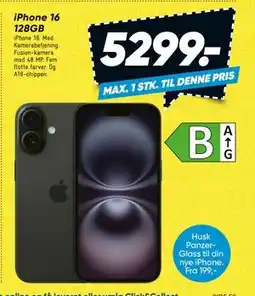 Bilka iPhone 16 128GB tilbud