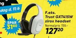 Bilka Trust GXT415W zirox headset tilbud
