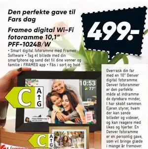 Bilka Frameo digital Wi-Fi fotoramme 10,1” PFF-1024B/W tilbud