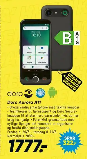 Bilka Doro Aurora A11 tilbud