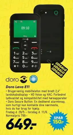 Bilka Doro Leva E11 tilbud
