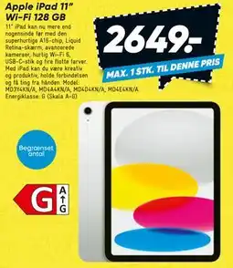 Bilka Apple iPad 11” Wi-Fi 128 GB tilbud