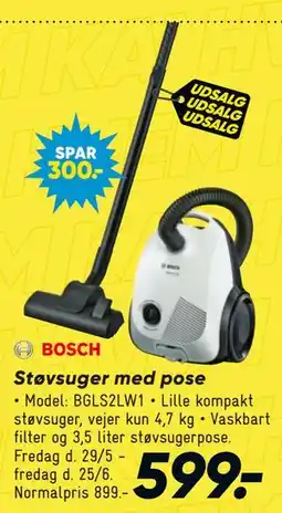 Bilka Støvsuger med pose tilbud