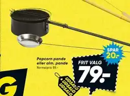 Bilka Popcorn pande eller alm. pande tilbud