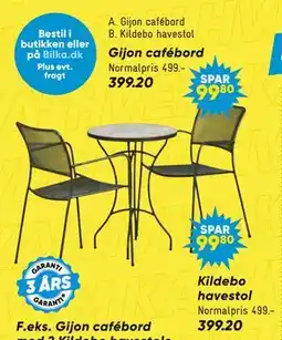 Bilka Gijon cafébord tilbud