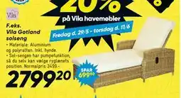 Bilka Vila Gotland solseng tilbud