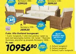 Bilka Vila Gotland loungesæt tilbud