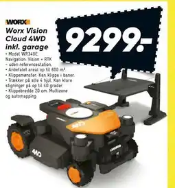 Bilka Worx Vision Cloud 4WD inkl. garage tilbud