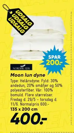 Bilka Moon lun dyne tilbud