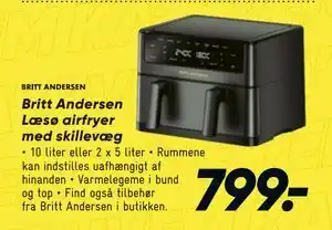 Bilka Britt Andersen Læsø airfryer med skillevæg tilbud