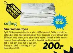 Bilka Fibersommerdyne tilbud