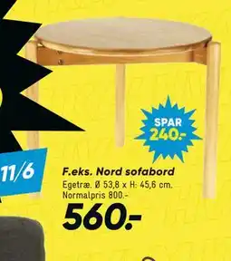 Bilka Nord sofabord tilbud