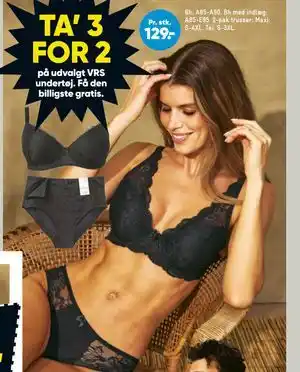 Bilka TA' 3 FOR 2 på udvalgt VRS undertøj. Få den billigste gratis tilbud