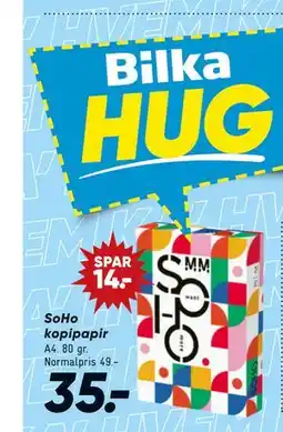 Bilka SoHo kopipapir tilbud