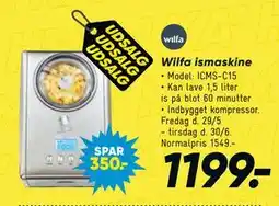 Bilka Wilfa ismaskine tilbud