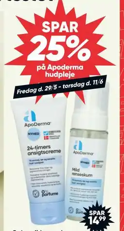 Bilka SPAR. 25% på Apoderma hudpleje tilbud