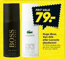Bilka Hugo Boss, Van Gils eller Lacoste deodorant tilbud