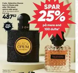 Bilka Valentino Donna born in Roma edp eller YSL black opium edp spray tilbud