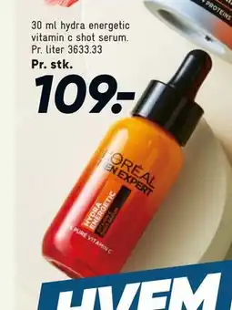 Bilka 30 ml hydra energetic vitamin c shot serum tilbud