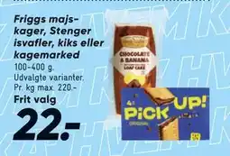 Bilka Friggs majskager, Stenger isvafler, kiks eller kagemarked tilbud
