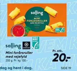 Bilka Mini forårsruller med rejefyld tilbud