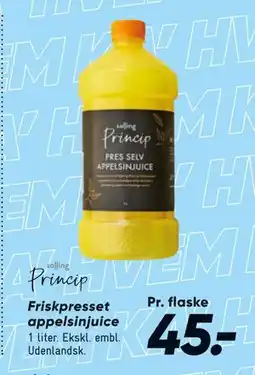 Bilka Friskpresset appelsinjuice tilbud