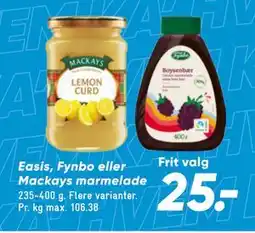 Bilka Easis, Fynbo eller Mackays marmelade tilbud