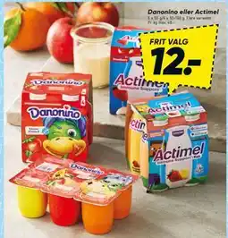 Bilka Danonino eller Actimel tilbud