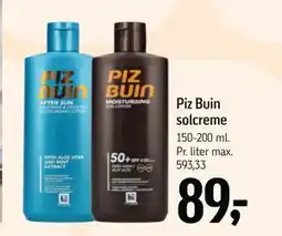 Føtex Piz Buin solcreme tilbud