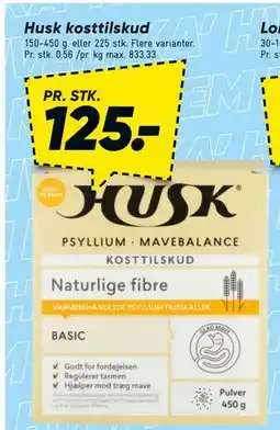 Bilka Husk kosttilskud tilbud