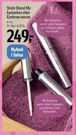 Føtex Stuhr Boost My Eyelashes eller Eyebrow serum tilbud