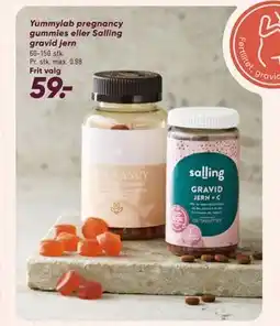 Bilka Yummylab pregnancy gummies eller Salling gravid jern tilbud