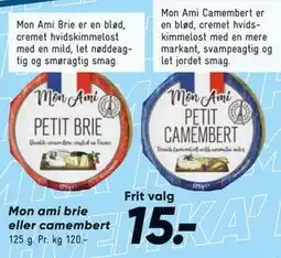 Bilka Mon ami brie eller camembert tilbud