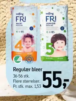 Føtex Regulær bleer tilbud