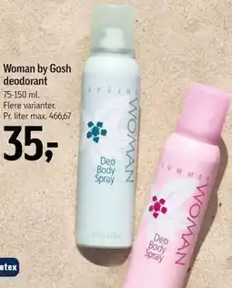 Føtex Woman by Gosh deodorant tilbud