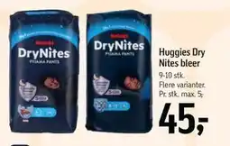 Føtex Huggies Dry Nites bleer tilbud