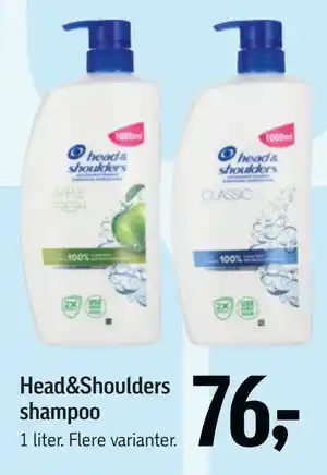 Føtex Head&Shoulders shampoo tilbud